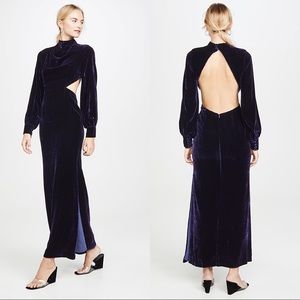 Fame and Partners Elizabeth Silk blend maxi dress